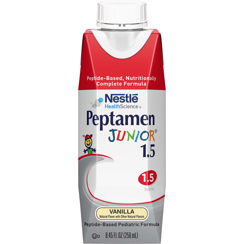 Peptamen Junior 1.5 Peptide-Based Complete Nutrition, Vanilla (Case of 24)