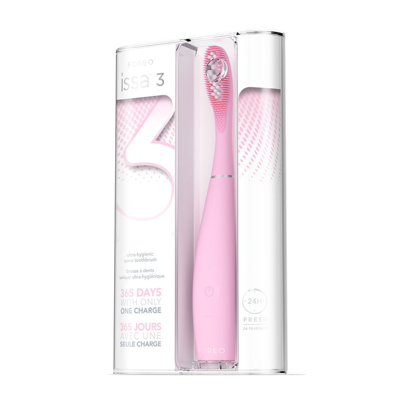 ISSA 3 Silicone Sonic Toothbrush, Pink (Each)
