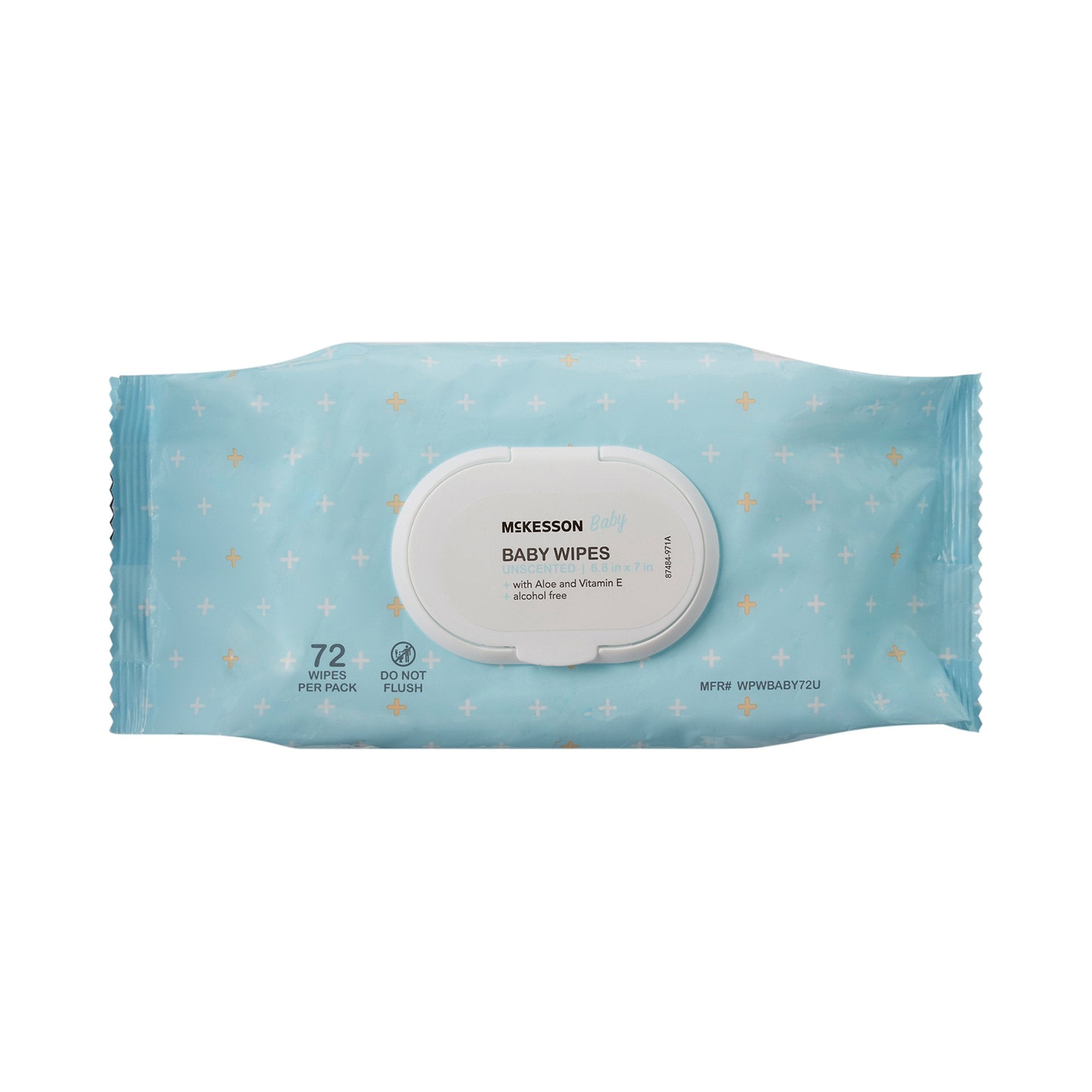 McKesson Brand McKesson Unscented Baby Wipe, Soft Pack (864/CS) 