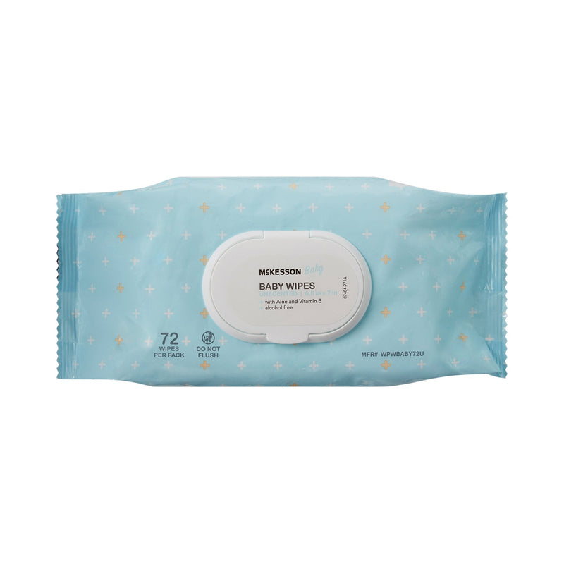 McKesson Brand McKesson Unscented Baby Wipe, Soft Pack (864/CS) 