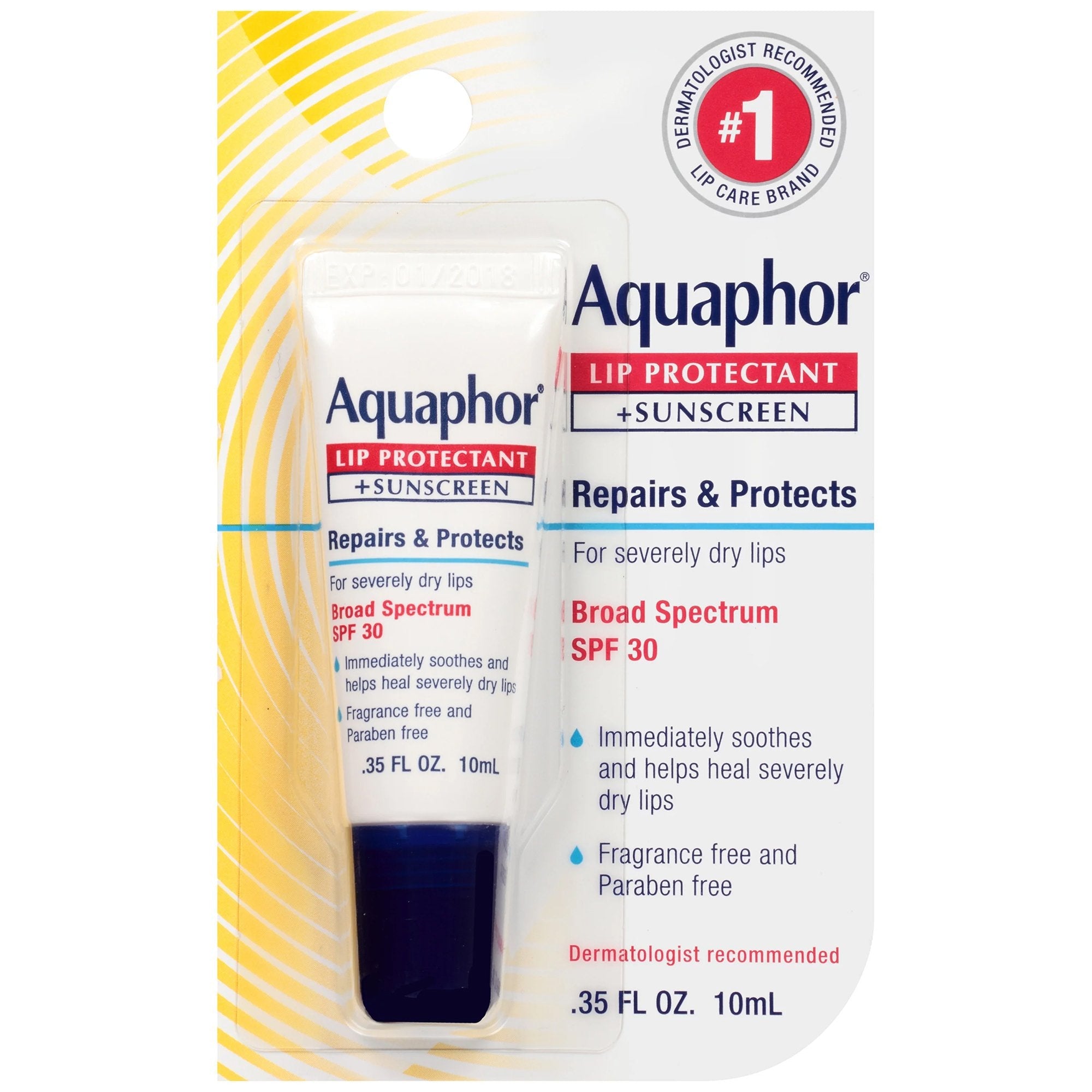 Beiersdorf Aquaphor Lip Protectant + SPF 30 (6/CT) 