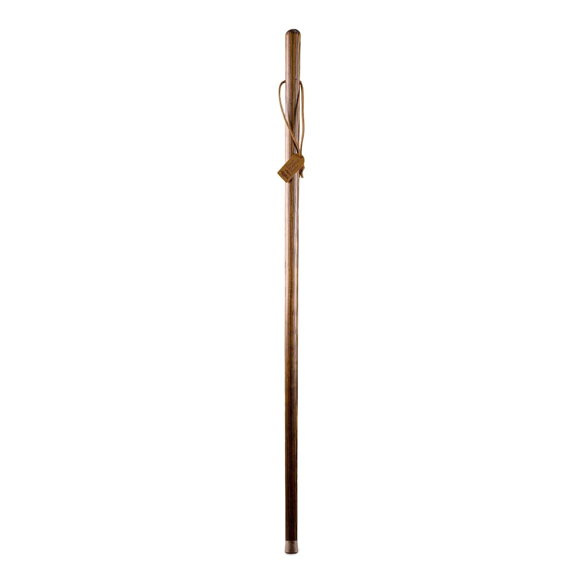 Mabis Healthcare Brazos Traditional Straight Pine Handcrafted Walking Stick, 55-Inch, Brown 