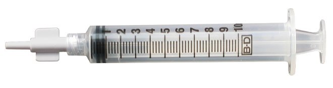 Syringe Adapter Winged Luer For Direct G&J Port Access 10 mL Syringe 