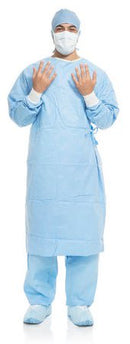 GOWN SURGICAL AERO BLUENS LG 40/CS