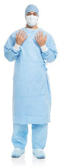 GOWN SURGICAL AERO BLUENS LG 40/CS