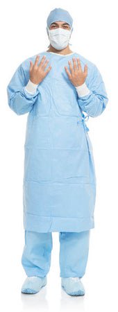 GOWN SURGICAL AERO BLUENS LG 40/CS