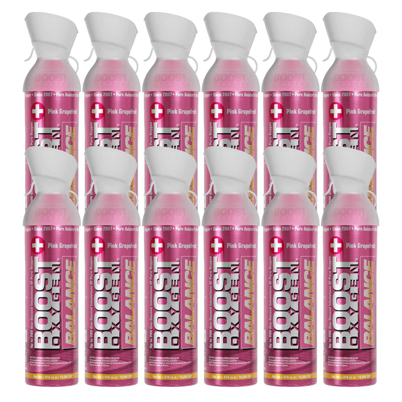 Boost Oxygen for Respiratory Support, Pink Grapefruit Aroma, 10-liter Canister (Case of 12)