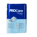 ProCare Incontinence Underpads, Moisture-Proof, Absorbent, Comfortable, Blue (Case of 64)