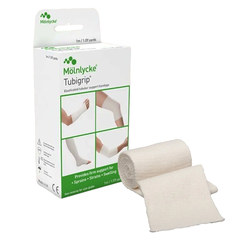 Molnlycke Tubigrip Pull On Elastic Tubular Support Bandage, 1 Meter, Size D (12/BX) 
