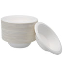 Bowl Medd Max 12 oz. Compostable Bagasse White Single Use (Case of 1000)