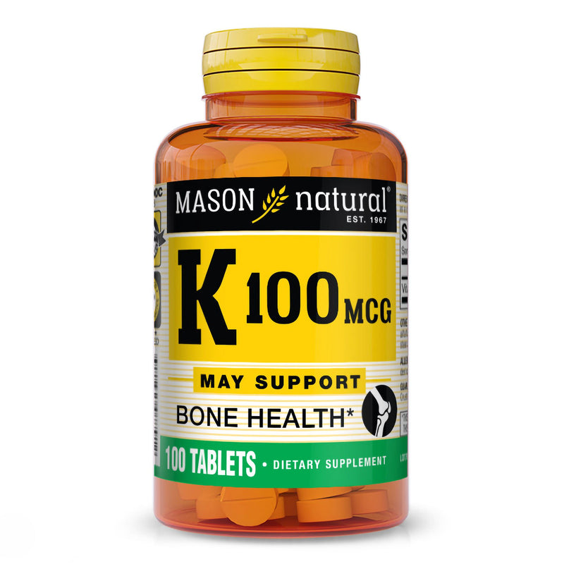 Mason Natural Vitamin K 100 mcg Tablets (Bottle of 100)