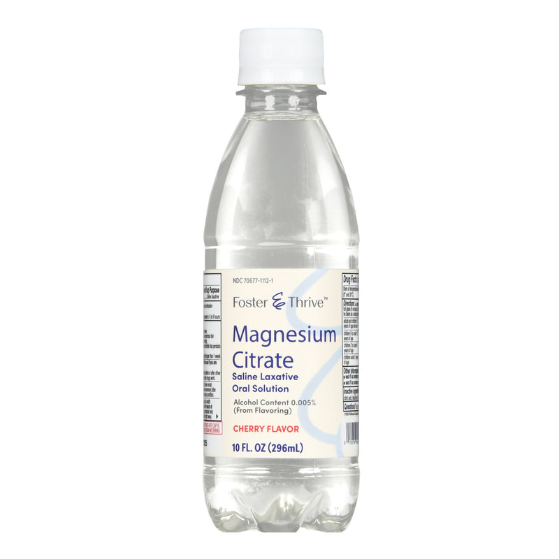 McKesson Brand Foster & Thrive Magnesium Citrate Saline Laxative Oral Solution Cherry, 10 oz.