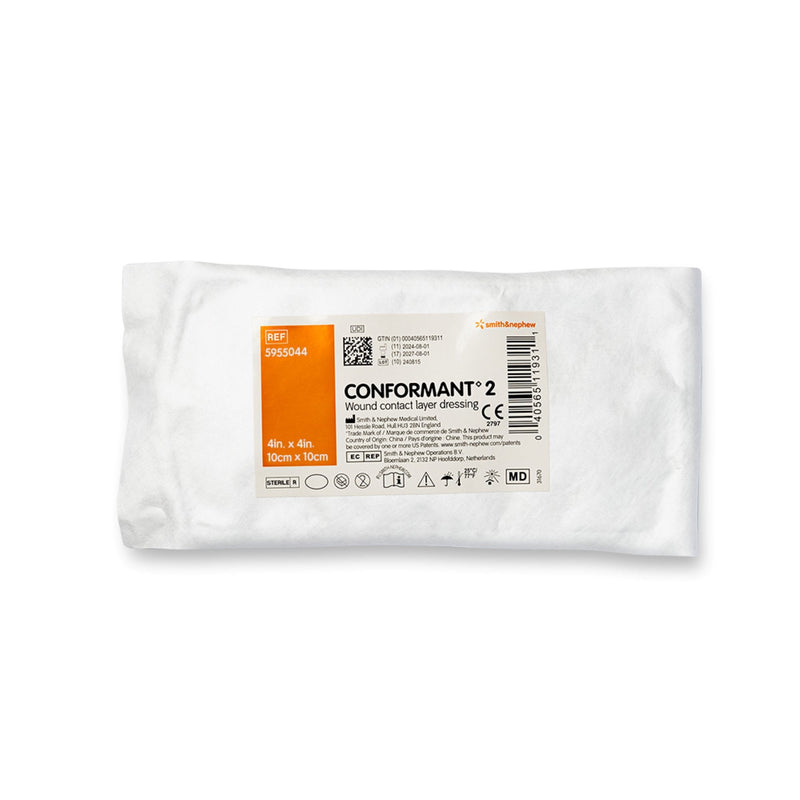 Smith & Nephew Conformant 2 Wound Contact Layer Dressing, 4 x 4 Inch (48/CS) 