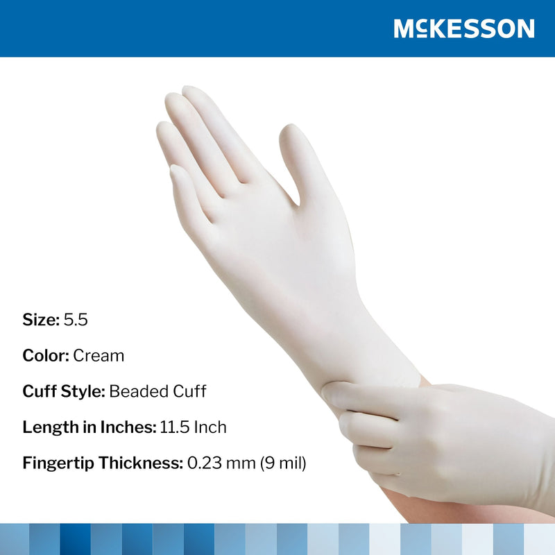 McKesson Brand McKesson Perry Performance Plus Surgical Glove, Size 5.5, Cream (200/CS)