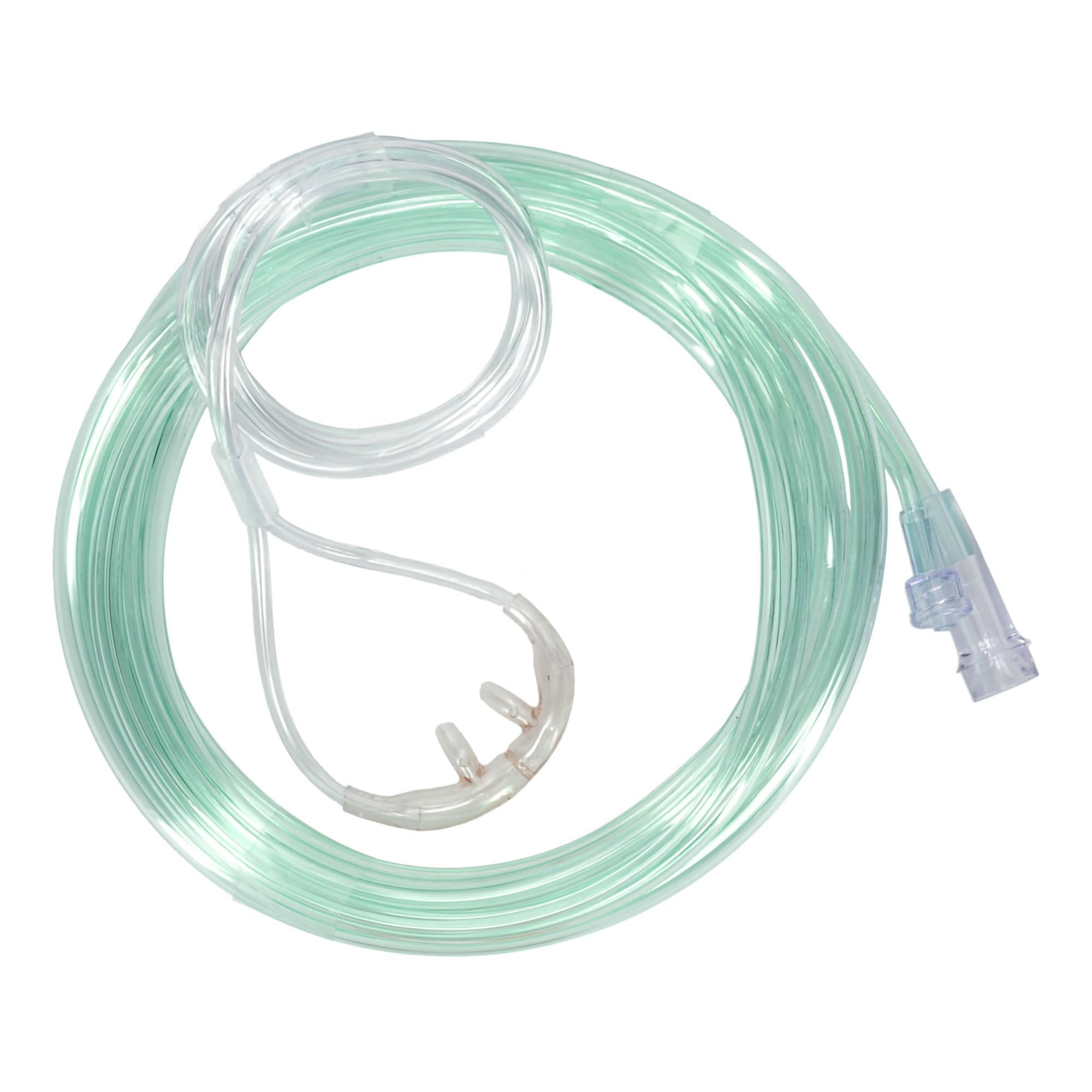ETCO2 Nasal Cannula Salter-Style Adult Curved Prongs 10 Foot Tubing High Flow Rate 