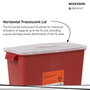 McKesson Prevent Multi-purpose Sharps Container, 3 Gallon, 13.5 x 12.5 x 6 Inch (Case of 12)