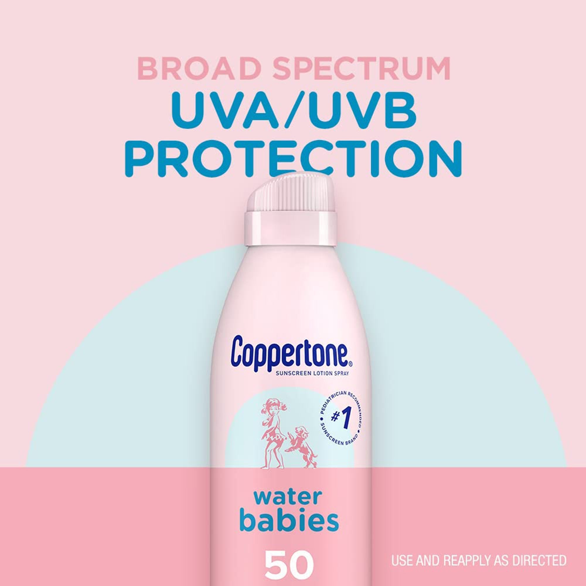 Beiersdorf Coppertone Water Babies Sunscreen Spray, SPF 50 