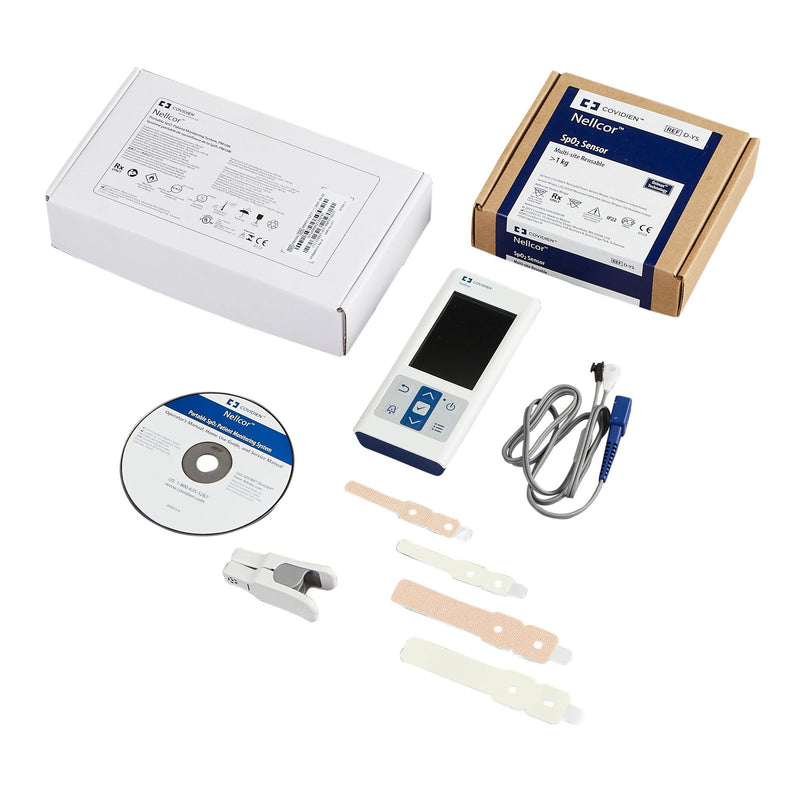 Handheld Pulse Oximeter Nellcor Adult Battery Operated LCD Display 