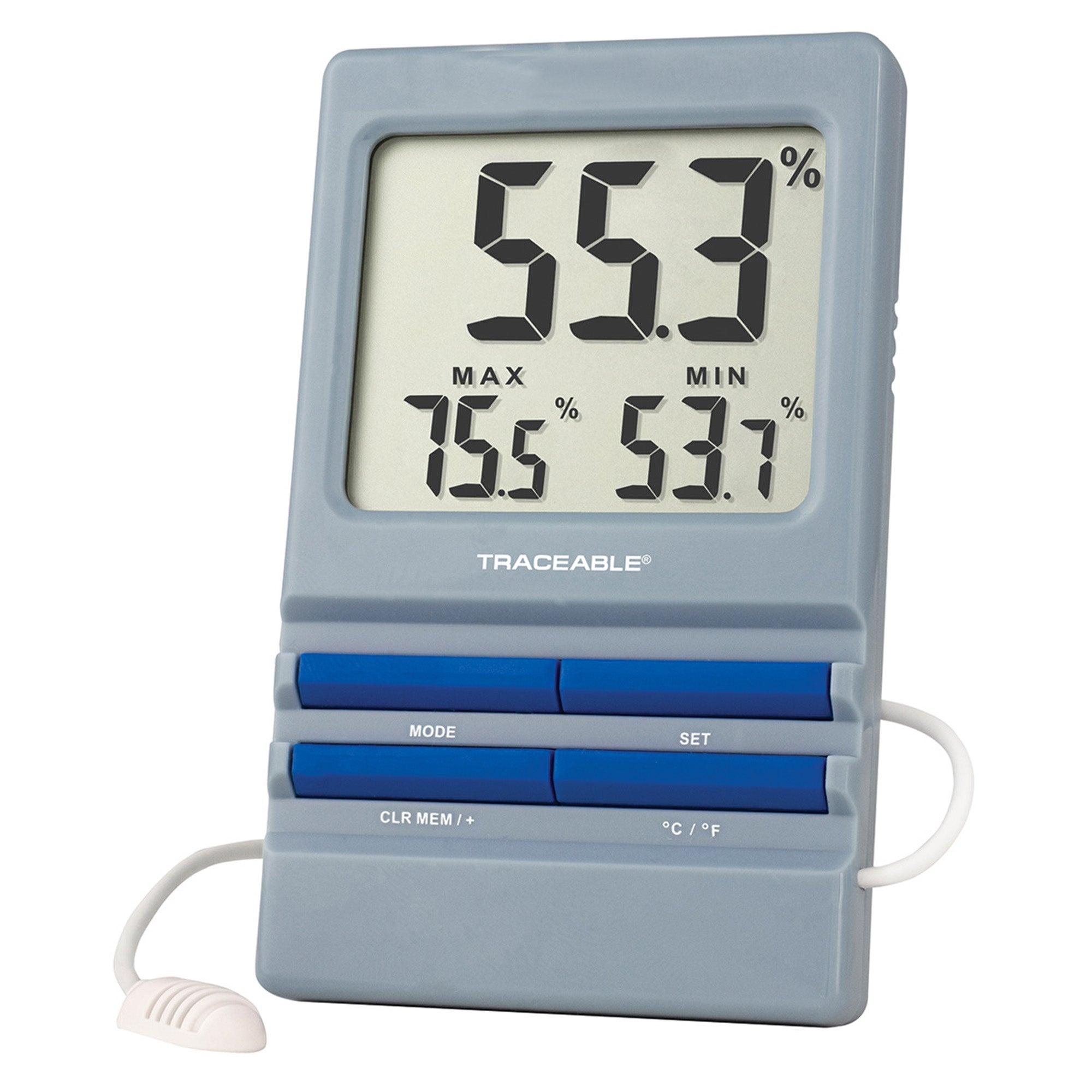 Cole-Parmer/Antylia Scientific Traceable Hygrometer / Thermometer with Alarm 