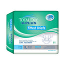 Total Dry X-Plus Ultra Absorbent Incontinence Brief, Large (Case of 48)