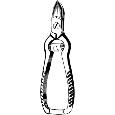 Merit Nail Nipper - 5-1/2", Concave Jaw Barrel Spring - 98-472