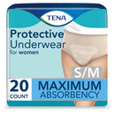 Essity HMS North America Inc Tena ProSkin Maximum Absorbent Underwear for Women, Small / Medium (80/CS) 