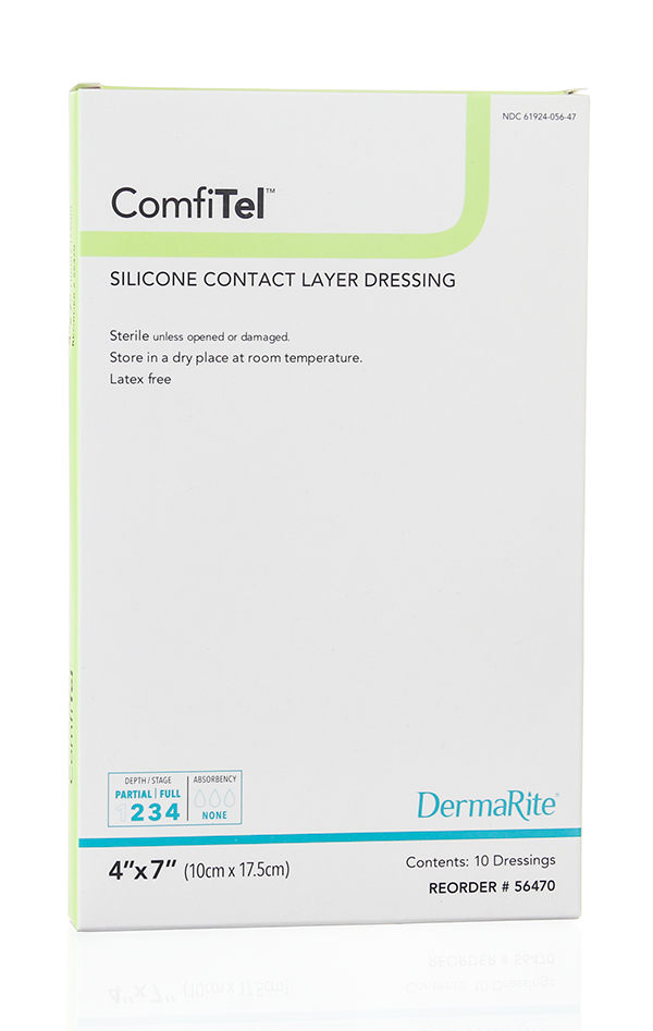 Wound Contact Layer Dressing ComfiTel 4 X 7 Inch Sterile 