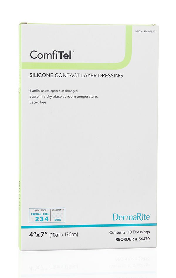 Wound Contact Layer Dressing ComfiTel 4 X 7 Inch Sterile (Box of 10)