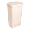 McKesson Waste Can with Step-On Pedal, Beige, 15.16 x 14.76 x 26.57 Inch (Case)