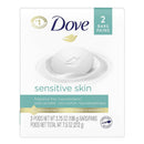 Unilever Soap Dove Sensitive Skin Bar 4.25 oz. Individually Wrapped Unscented (2/PK) 