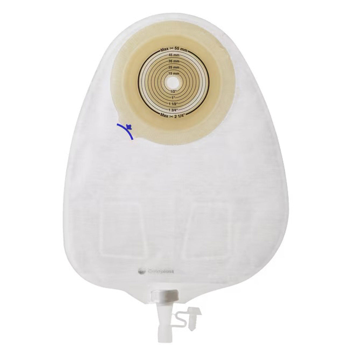 Assura Flat 1-Piece Transparent Urostomy Pouch, 10 – 55 mm Stomas (Box of 10)