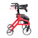 4 Wheel Rollator drive Nitro Sprint Red Folding Aluminum Frame (Each)