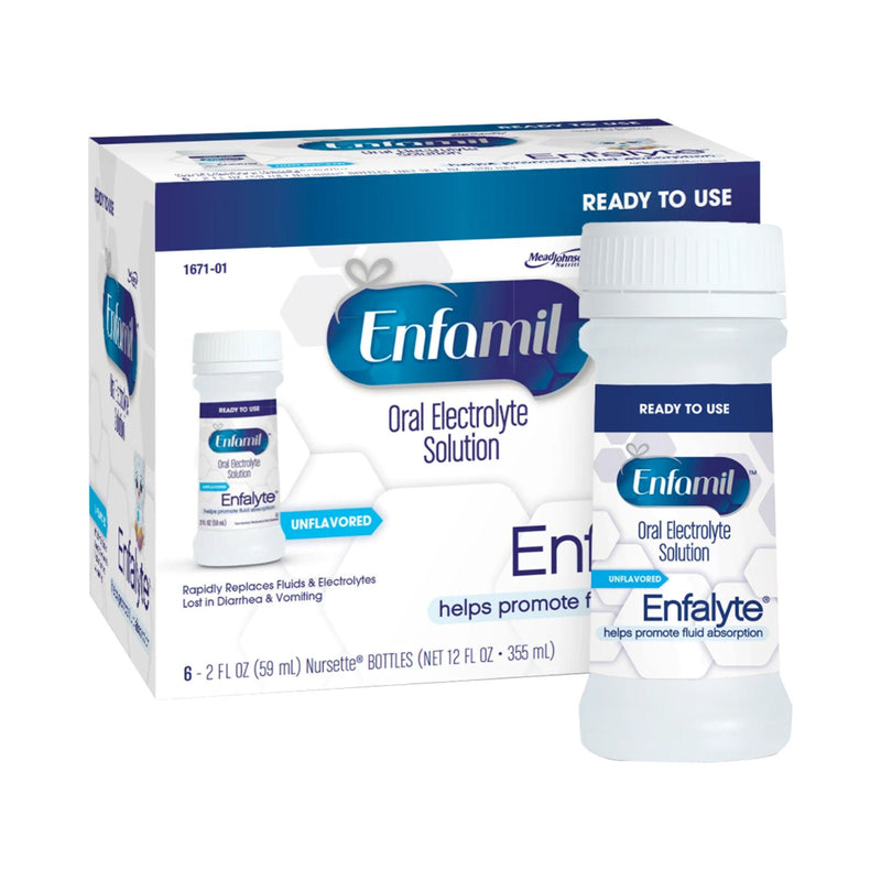 Oral Electrolyte Solution Enfamil Enfalyte Unflavored 2 oz. (Case of 8 Boxes)