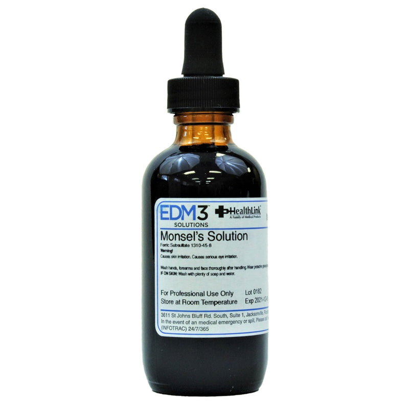 EDM 3 LLC EDM 3 Heathlink Monsel's Solution (Ferric Subsulfate), 2 oz. Dropper Bottle 