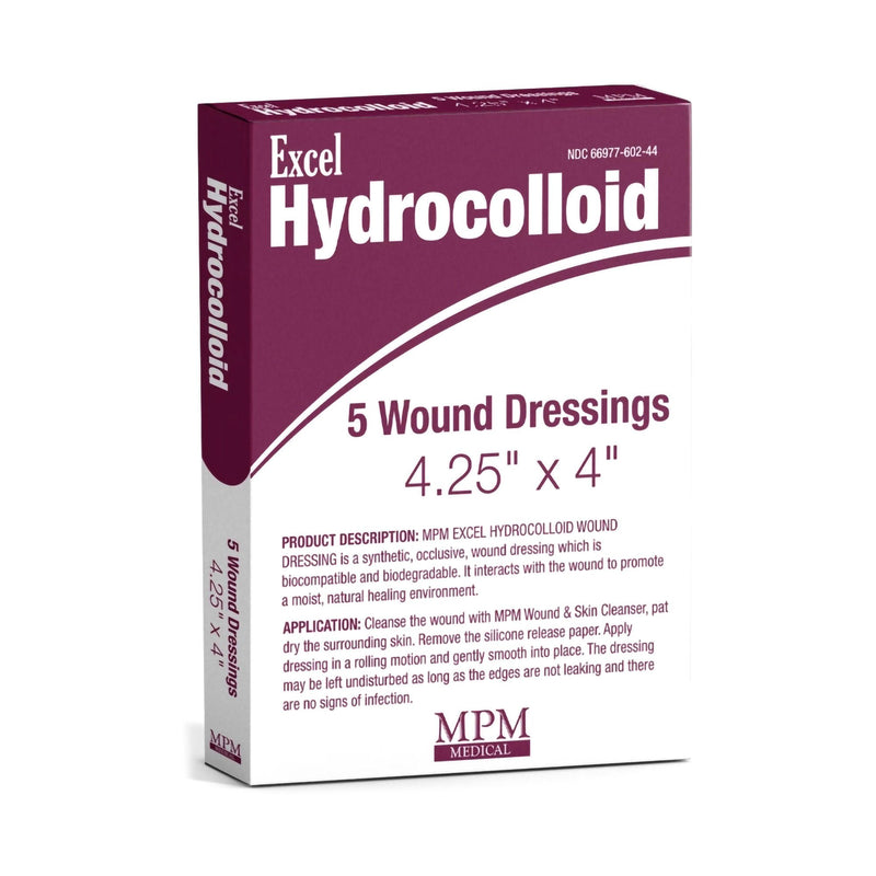 Hydrocolloid Dressing Excel Without Backing 4 X 4-1/4 Inch Square Hydrocolloid (Case)