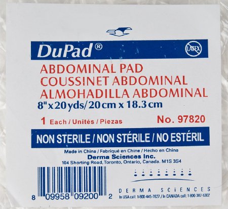 PAD ABDOMINAL ABD 8X20YD 6/CS