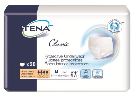 UNDERWEAR UNISEX MD WHT20/PK 4PK/CS