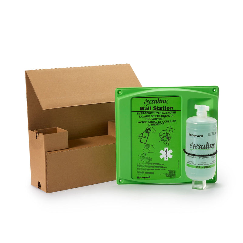 Eyewash Station Eyesaline Wall Mount 32 oz. Bottle (Case of 8) 