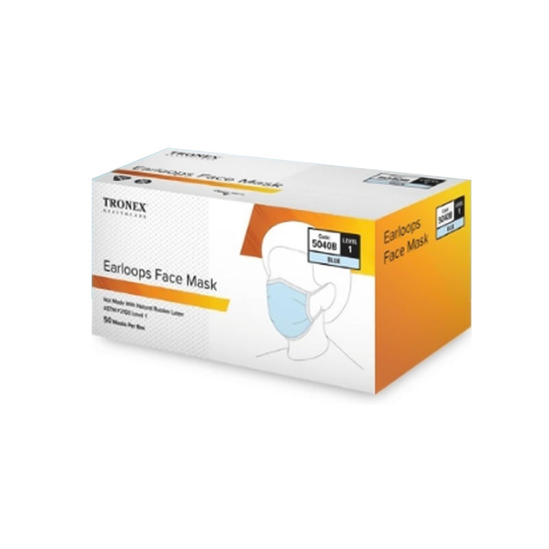 Procedure Mask Tronex ASTM Level 1 Earloops One Size Fits Most (Case of 300)