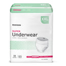 McKesson Super Moderate Absorbency Incontinence Underwear, 2X-Large (Case of 48)