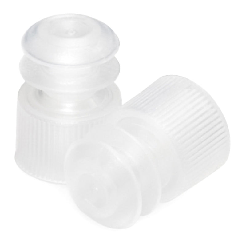 McKesson Brand McKesson Flanged Plug Cap, Colorless, Polyethylene, for 12 mm Tubes (1000/BG)