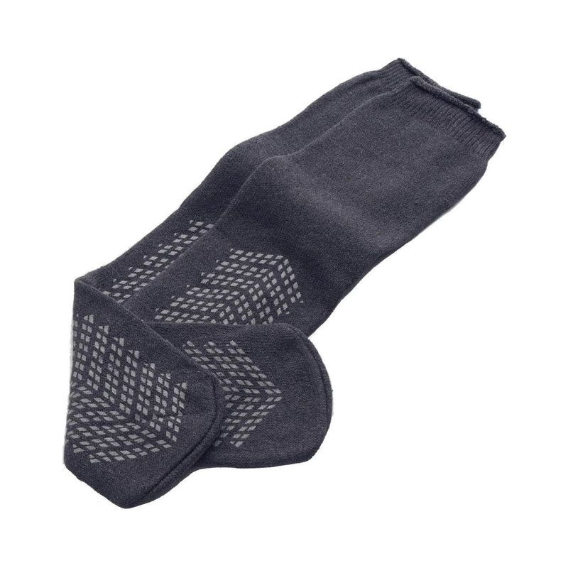 Medline Slipper Socks Medline Unisex Adult Bariatric Double Tread Single Patient Use Gray (MDT211218BARI / CS) 