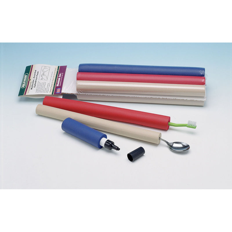 Hand Grip Tubing 2-1/4 X 3-1/4 X 12 Inch, Closed-cell Foam, Assorted Colors (Pack of 6)
