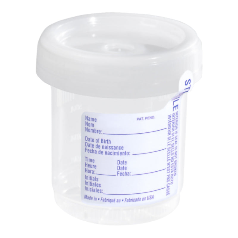 Sarstedt Specimen Container 65 mm Opening 90 mL (3 oz.) Screw Cap Sterile (400/CS) 