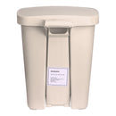 McKesson Brand McKesson Waste Can with Step-On Pedal, Plastic, Beige, 15.16 x 14.37 x 18.9 Inch 