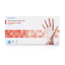 McKesson Confiderm Vinyl Exam Glove, Large, Clear (Case of 1000)