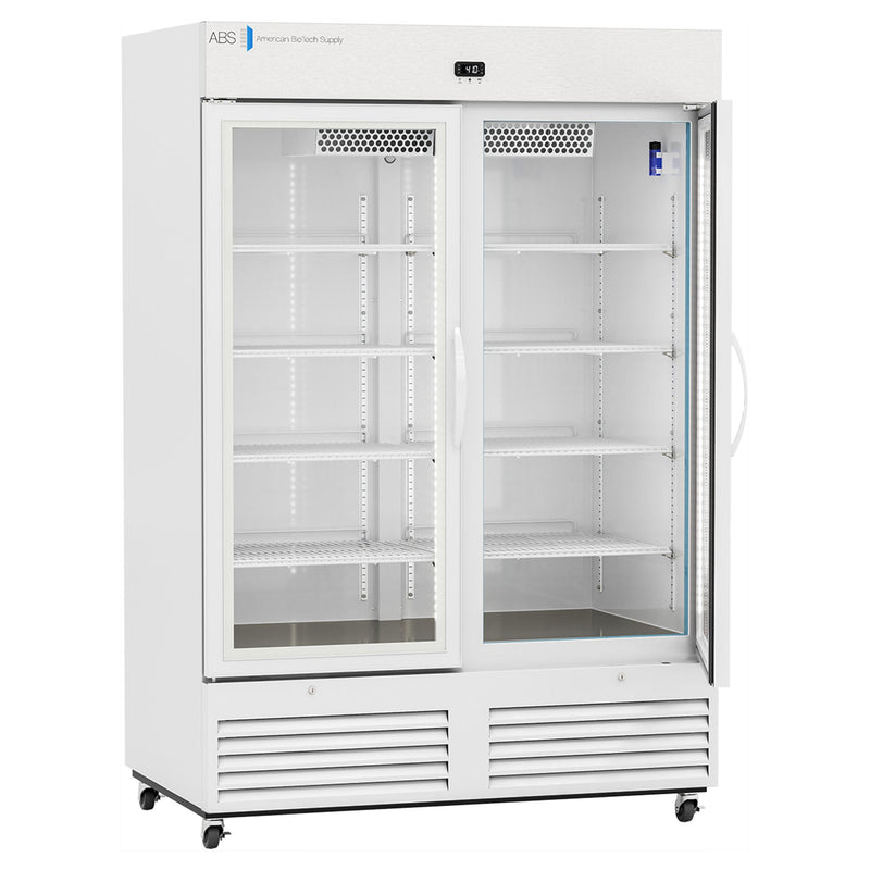Upright Refrigerator ABS Pharmaceutical 49 cu. ft. 2 Glass Swing Doors Cycle Defrost