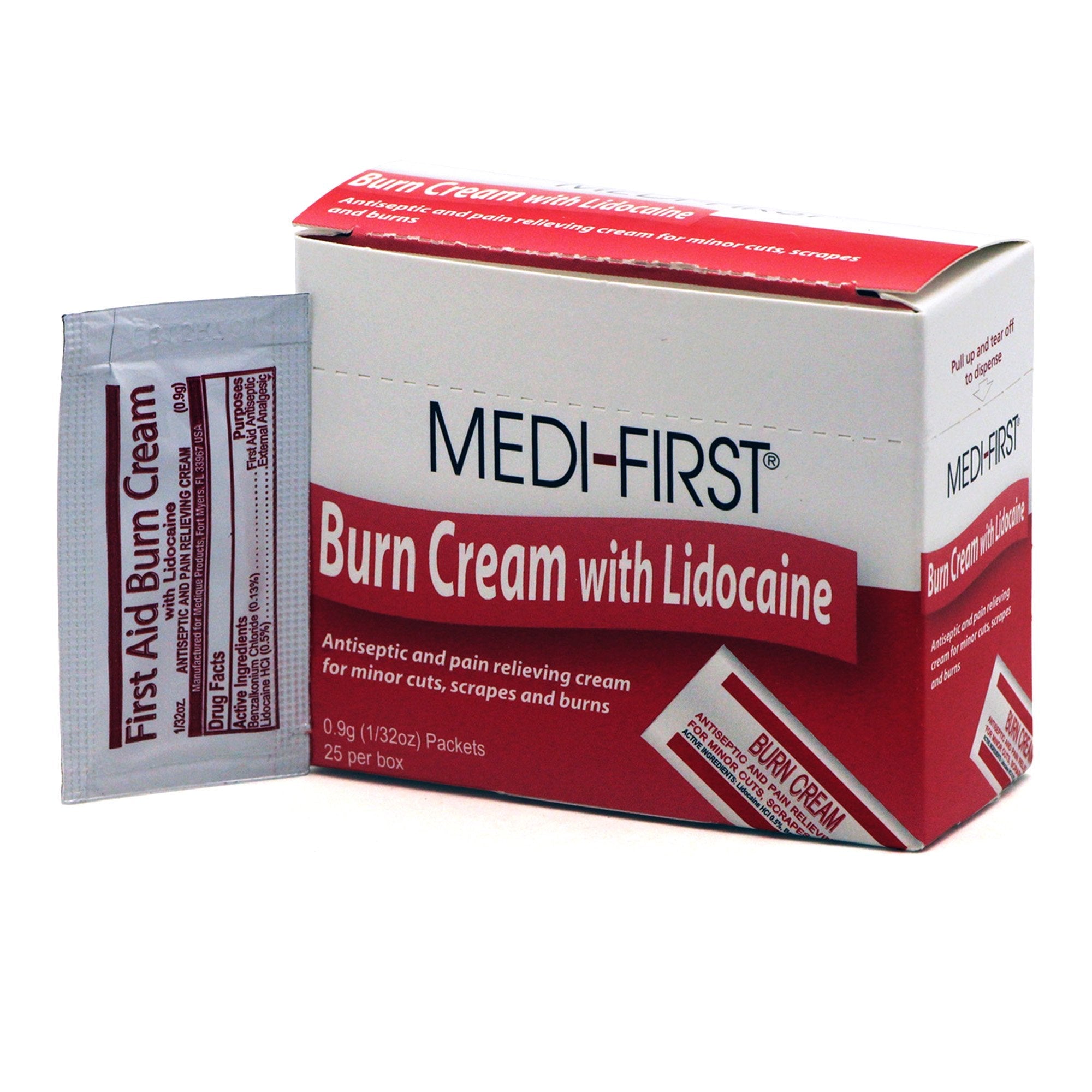 Medique Products Medi-First Benzalkonium Chloride / Lidocaine Burn Relief (25/BX) 