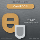 Sensor Overpatch CoverGuard Tan For Omnipod 5 Sensor (150/CS) 