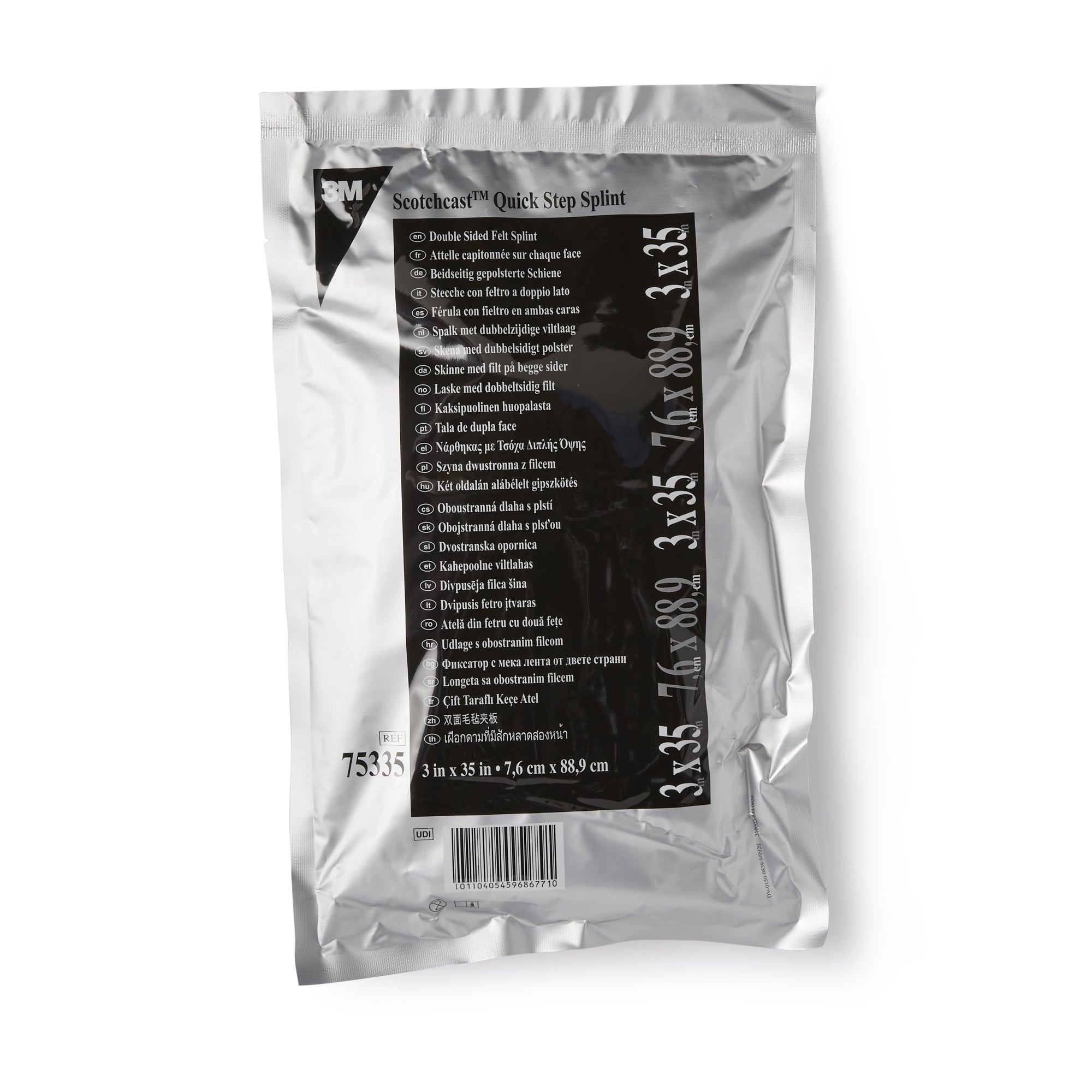 Solventum Corporation 3M Scotchcast Quick Step Double Sided Felt Padded Splint, 3 x 35 Inch (10/CS) 